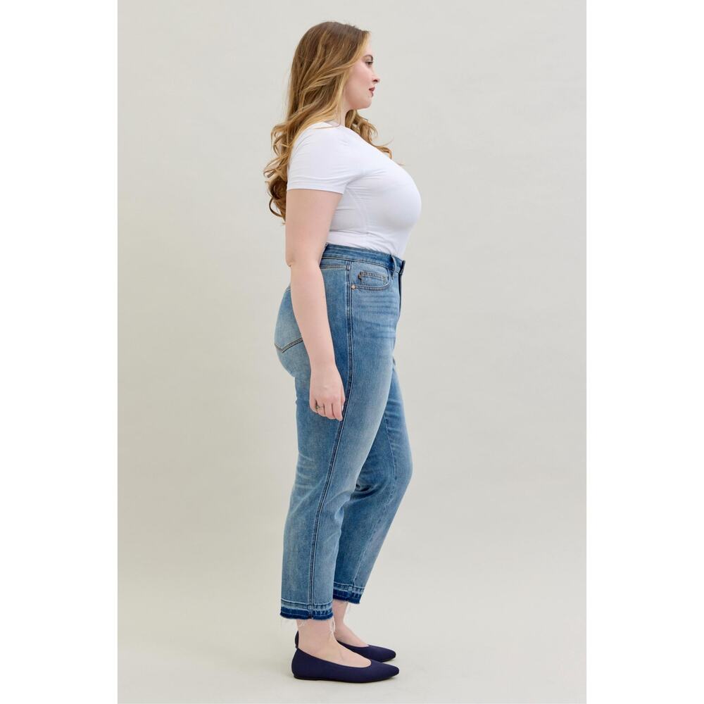 Classic High-Rise Straight Leg Jeans - Light Blue - Picture 9 of 13